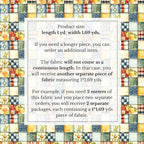 Patchwork Cotton Fabric Panel 61 x 36.6 Inches, Lemon Fruit Quilt Style Pattern - Image 6