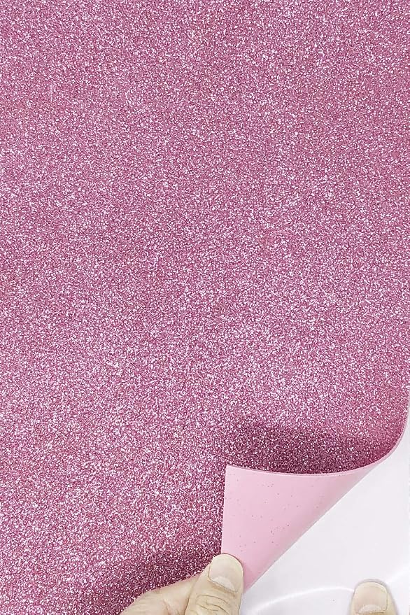Allgala 12 Pack Glitter EVA Foam Paper 8 x 12inch Sheets Pink Color by Allgala