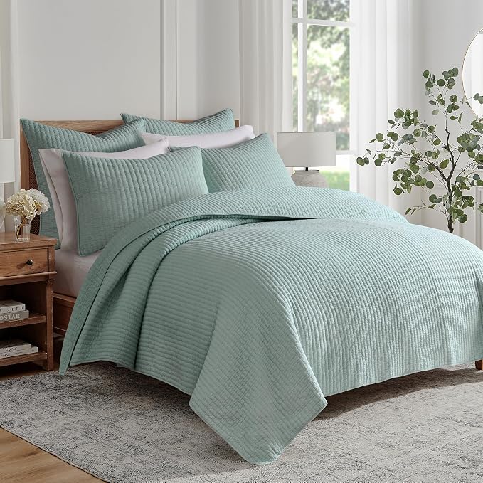 Levtex Home Cross Stitch Reversible Full/Queen Quilt Set - Image 8
