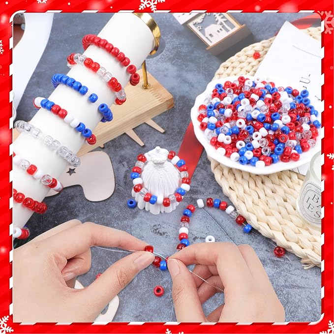 Red Pony Beads - 1000 Pcs Plastic Beads - Image 5