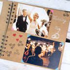Bstorify Scrapbook Album 60 Pages Brown Thick 200gsm Kraft Paper, Photo Album - Image 6