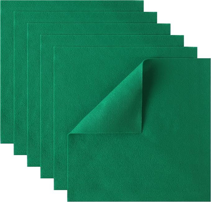 HaoFeiJH 6 Pcs Soft Green Felt Fabric Sheets by HaoFeiJH