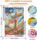 Offito Flag Cross Diamond Art Kits - Image 4