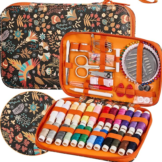 130 PCS Printing Travel Sewing Kit by Bobode