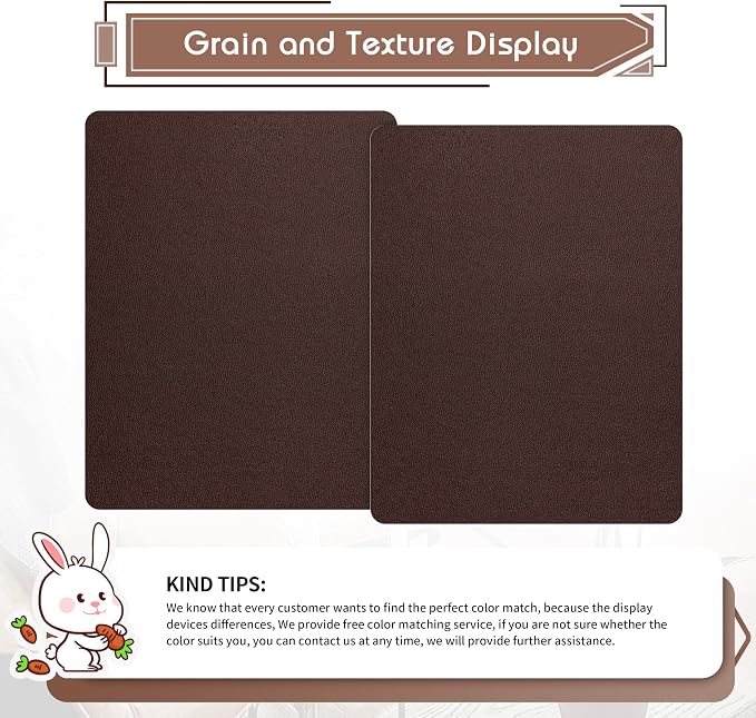KING MOUNTAIN Leather Repair Patch, 2 Packs 9 x 11 Inches self Adhesive Leather - Image 2