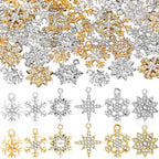 Landical 50 Pcs Winter Snowflake Charms by Landical