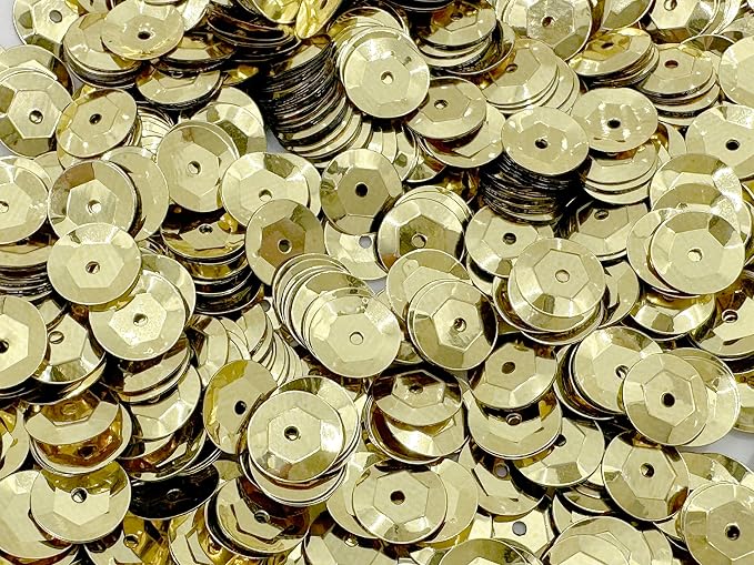 Sequins 8mm 800/Pkg by Golden+Leaf