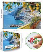 MINIWAN 500 Piece Amalfi Coast Puzzle, Premium Jigsaw Puzzle - Image 2