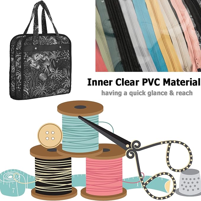 PACMAXI Sewing Accessories Storage Bag, Craft Tools | Roomy carry bag - Image 6