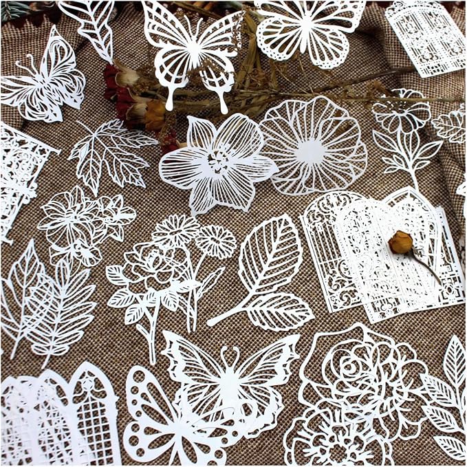 Diuhofart Vintage Scrapbook Embellishments Paper Cutout Lace by Diuhofart