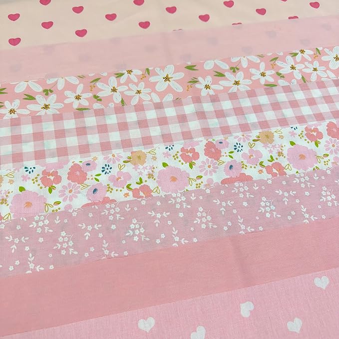 9.8" x 9.8" Cotton Fabric DIY Making Supplies Quilting Patchwork Fabric Fat - Image 2