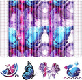 Tintnut Marble Permanent Vinyl 8 Pcs 12x10in Blue Purple Adhesive Vinyl | by Tintnut