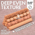 Byllstore Clay Texture Rollers | 10-Pack | 5 in x 0.65 in | Premium Wooden - Image 5