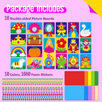 SpriteGru Foam Sticker Art Activity, 10 Princess & Castle Art Board - Image 2