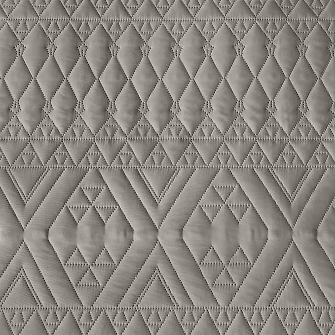 akkialla Full/Queen Size Quilt Bedding Set, Dark Grey Lightweight Microfiber - Image 8