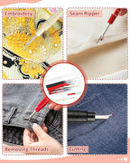 FIVEIZERO Seam Rippers for Sewing – 2 Big and 2 Small Stitch Remover Tools - Image 5