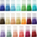 100 Pcs 13cm/5 Inch Silky Handmade Soft Craft Mini Tassels by CREATRILL
