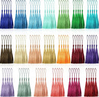100 Pcs 13cm/5 Inch Silky Handmade Soft Craft Mini Tassels by CREATRILL