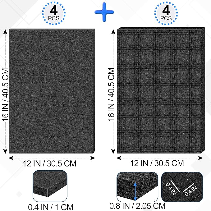 MYFAMIREA 8 Pcs Pick and Pluck Foam Sheets 2 Size Polyurethane Apart Foam - Image 2