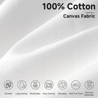 Simple&Opulence 100% Cotton Canvas Fabric 10oz. 59 Inch by the Yard, Nature - Image 2