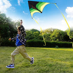 SYNCFUN Large Delta Kite Gradient Green– Easy to Fly - Image 5