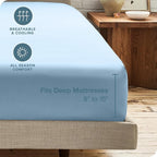 Bare Home 2-Pack Fitted Bottom Sheets Twin - Image 4