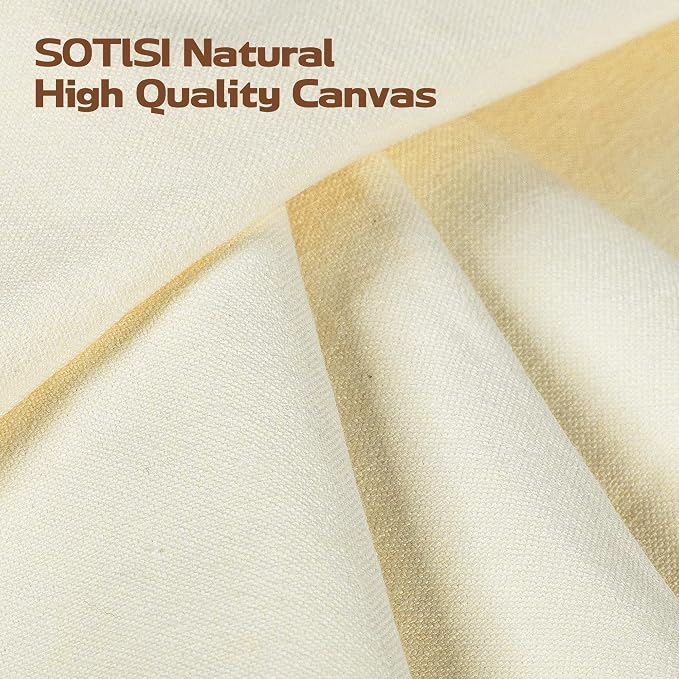 Canvas Fabric, Premium 10oz Natural Cotton Duck Canvas Fabric 62'' Wide - Image 5