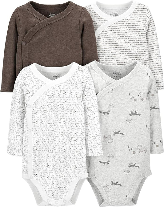 Simple Joys by Carter's unisex-baby 4-pack Side Snap Bodysuit