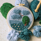 Caydo 6 Pieces Embroidery Hoops 3 Inch to 10 Inch Cross Stitch Hoop Small - Image 5