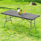 FDW Folding Table Half Portable Foldable Table - Image 2