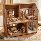BOHS 34-Piece Dollhouse Furniture Set -1/24 Scale, Laser Cut Wooden 3D Puzzles - Image 3