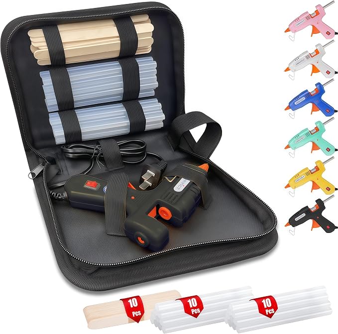 MONVICT 30W Mini Hot Glue Gun Kit, Fast Preheating Glue Gun，Storage Case | 20 by MONVICT