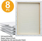 FIXSMITH Stretched White Blank Canvas - Image 3