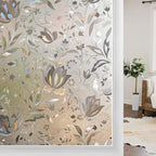 Window Film Privacy Stained Glass Frosted Decoration Static Cling Removable by Unknown