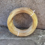 INSPIRELLE 15 Gauge 164 Feet KC Gold Aluminum Craft Wire Bendable Metal Wire - Image 2