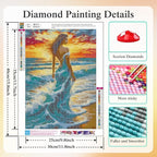 Ocean Wave Woman Diamond Painting Kit - Image 6