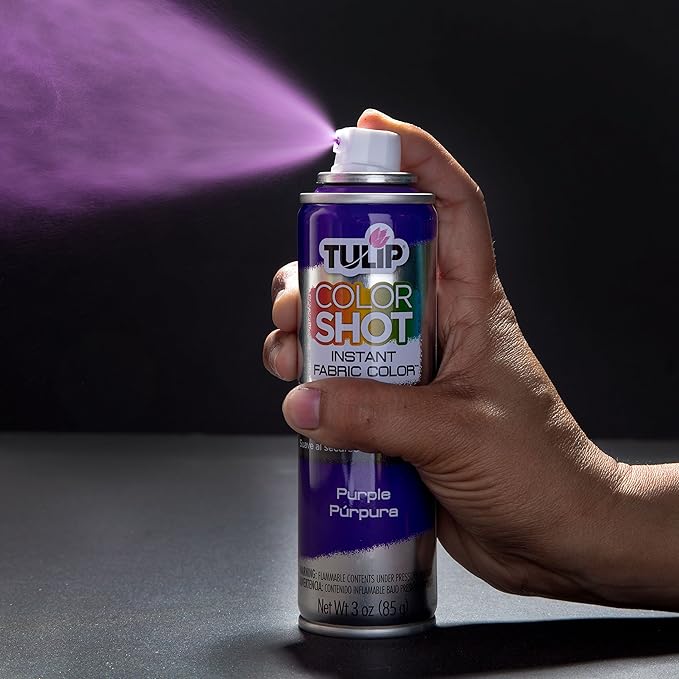 Tulip ColorShot Instant Fabric Spray Paint, Permanent Color Spray-On Fabric - Image 4