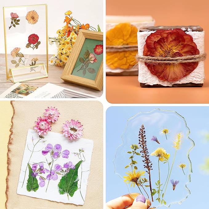 Aboofx Flower Press Kit, Craft Kits 11"x11" 10 Layers Wooden Flower Pressing Kit - Image 4