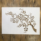 TIAMECH A4 Reusable Cherry Blossom Stencil by TIAMECH