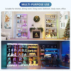 Glass Display Cabinet with RGB Lights - Image 8
