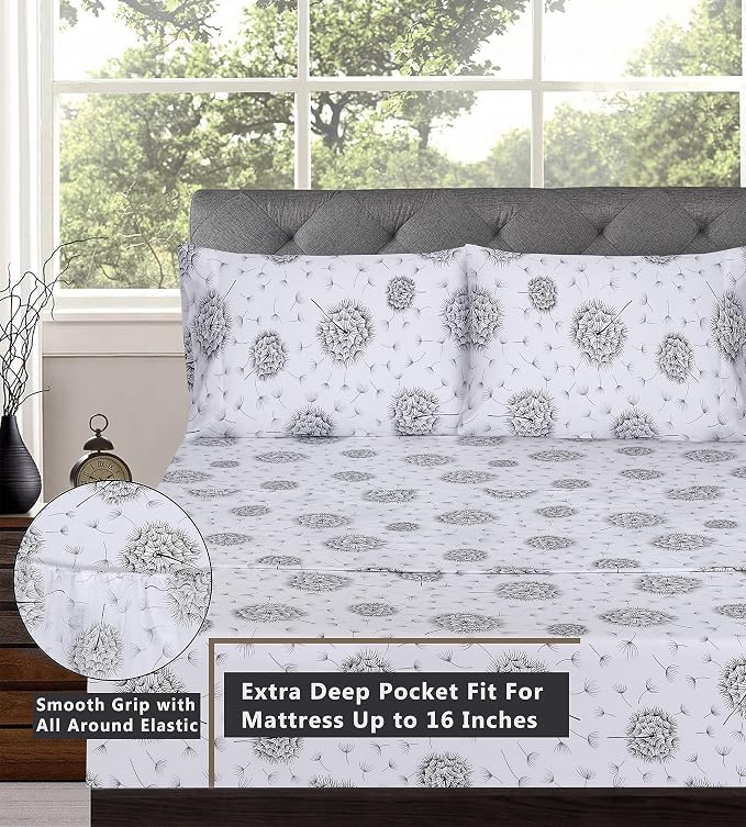 RUVANTI 100% Cotton Sheets – Queen Size Percale Bedding, Cooling & Breathable - Image 5