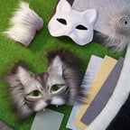 Seenelling DIY Therian Mask Kit Blank Cat Mask - Image 6