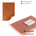 Allgala 12 Pack Glitter EVA Foam Paper 8 x 12inch Sheets-Orange-Perfect - Image 2