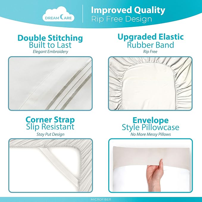 DREAMCARE California King Sheet Sets - Image 6