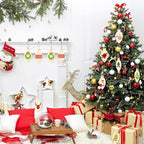 Queekay 50 Pcs Christmas Unfinished Wooden Light Bulb Wooden Slices Blank - Image 6