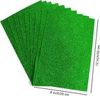 10 Sheets Glitter Paper Sheet for ‌St. Patrick's Day Juneteenth Decor Table - Image 8