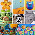 HaoFeiJH 6 Rolls 8"x20" Soft Felt Fabric Sheets, 1.6mm Thick, and Projects - Image 4