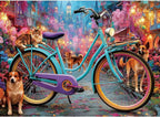 500 Pieces Puzzle for Adults, Puzzles for Adults 500 Pieces, Retro Bicycle Dogs by Unknown