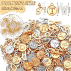 SANNIX 156Pcs/6 Sets Alphabet ABC Letter Charms 3 Styles Capital A-Z Charms DIY - Image 2