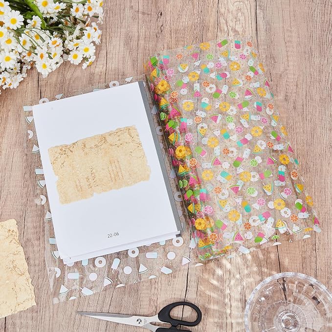 Printed TPU Jelly Faux Leather Fabric, 47.2 x 11.8 Inch Transparent Clear Jelly - Image 4